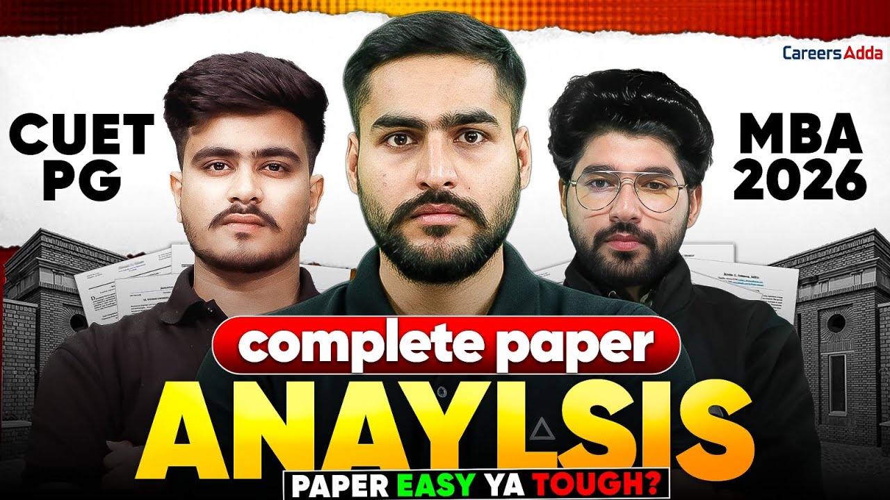 CUET PG MBA 2026 Complete Paper Analysis 🔥 | Easy or Tough? - YouTube