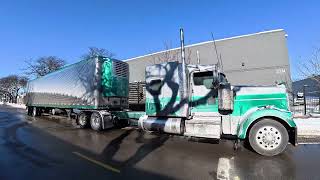 Behind The Wheel In The City Of Chicago! | LTL Truck Driver | Tight Delivery | Winter