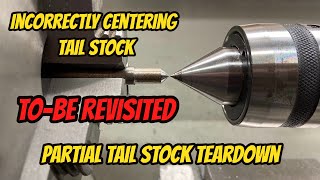 Centering Tailstock on the Vevor Mini Lathe plus partial tailstock teardown