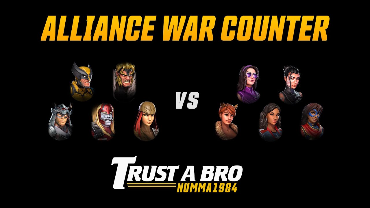 [Alliance War Counter] WeaponX vs Young Avengers YouTube