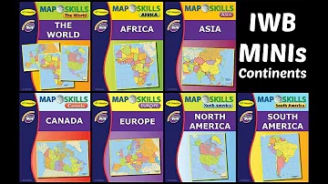 Map Skills: Continents MINIs Interactive Whiteboard Software