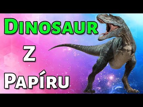 Video: Jak Vyrobit Papírového Dinosaura