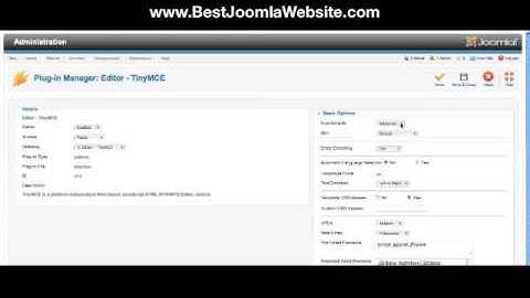 Joomla Content Editor - Tiny MCE (Best Joomla Website)
