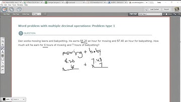 Word problem with multiple decimal operations - problem type 1