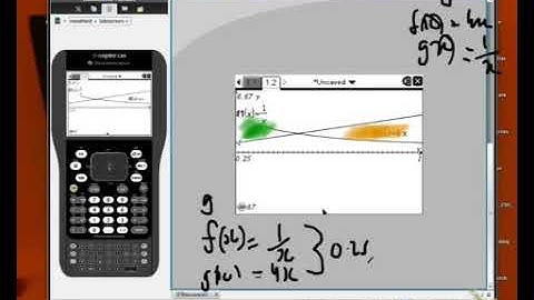 Areas between curves calculator TI nspire