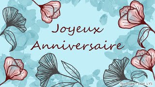 171 - JOYEUX ANNIVERSAIRE - Jolie carte virtuelle d'anniversaire - Fleurs