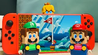 Lego Mario Enters Nintendo's World to Save Lego Luigi #legomario #legoluigi #nintendomario