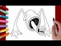 How to draw Sea Eater vs El Gran Maja Ocean Monsters - Step by step tutorial