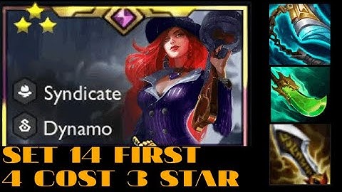 My first 4 cost 3 star set14 - MF syndicate, Starry Night [S14 Road to Master 5]