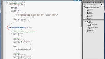 Creating A Modal Confirmation Dialog When Submitting a Form, jQuery, C#, MVC3