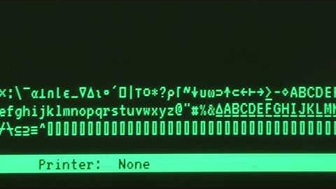 VAX APL(Programming Language) on a  VT320 running under OpenVMS
