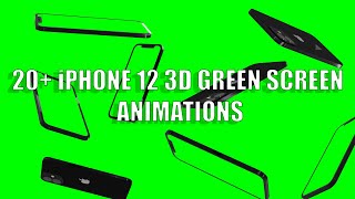 20  BEST Iphone 12 Green Screen 3D Animations|| Free footage