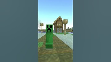 Escape the Creeper! #minecraft #minecraftcreeper #3danimation #3d  #minecraftanimation