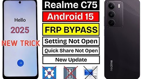 Realme c75 5G frp bypass | realme c75 google account remove | Android version 15 