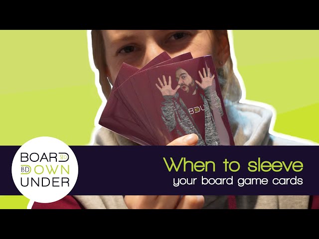 Board Down Under: When to sleeve your board game cards - YouTube