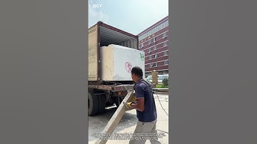 Moving Giant Marble Slab with Forklift - Stone Handling Skills | Marble Unloading