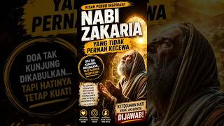 Kisah Nabi Zakaria yg tdk Pernah Kecewa berdoa, tetap teguh meski lama dikabulkan #doa #keimanan