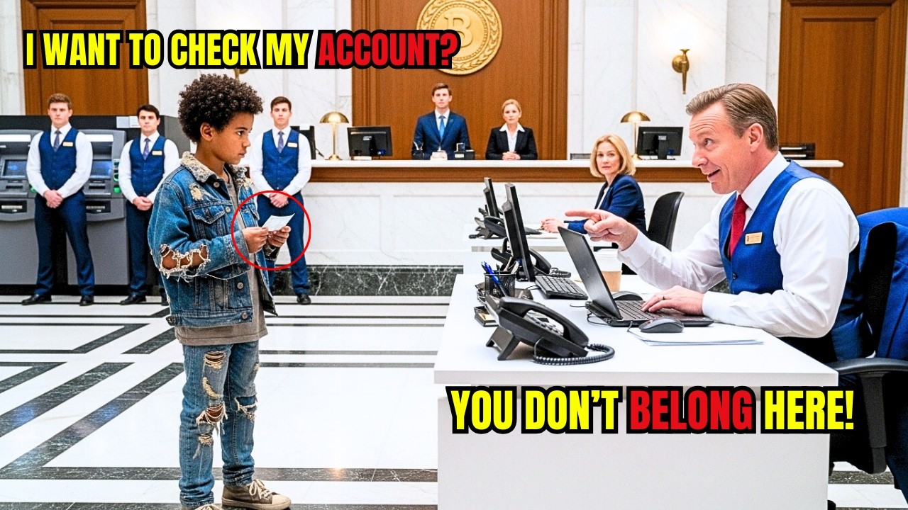 Black Kid Went to Bank to Check His Account—Manager Made Fun Of Him Until He Saw the Balance