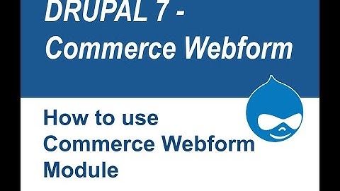 Drupal Commerce Webform