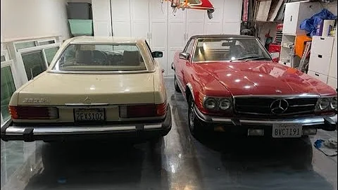 Welcome to the fleet, Doris! Mercedes 1982 380SL R...