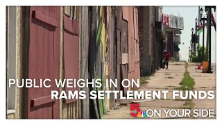 Public weighs in on Rams settlement funds