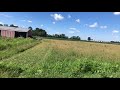 John Deere 4010 , New Idea mowing oats