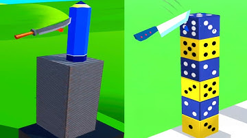 Slice All vs Slicer Knife - Very Satisfying and Relaxing ASMR Slicing Game