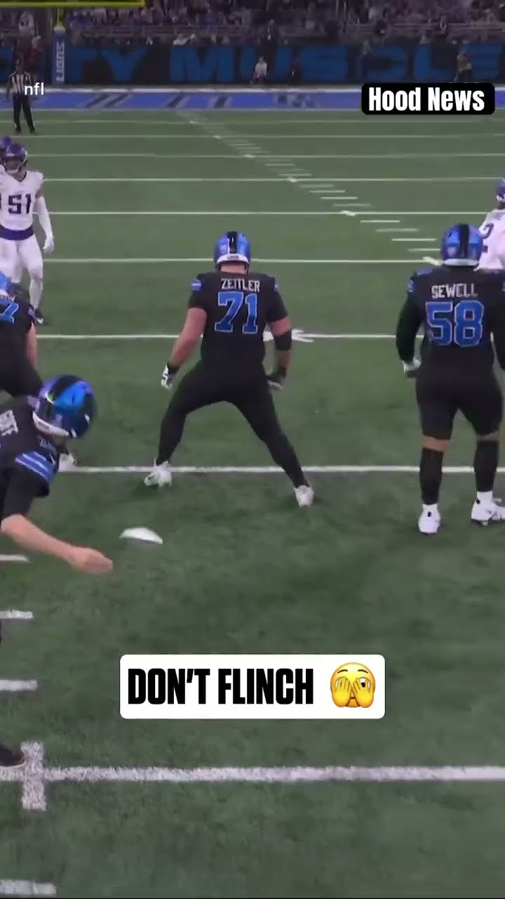 Don’t flinch #hoodnews #detroitlions #vikings #NFL #jaredgoff #football #3D #omg #how #wow #sports