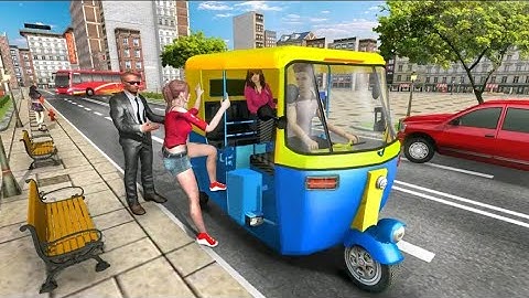 Modern Tuk Tuk Auto Rickshaw Free Driving Games Android Gameplay