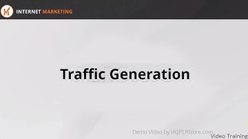 Demo Video How to do Traffic Generation
