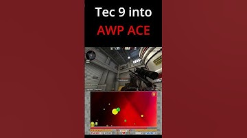 When a TEC 9 turns into an AWP ACE 💀💀💀💀💀 #shorts #counterstrike #csgo #ace