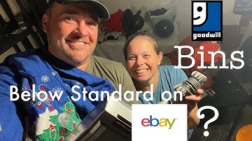Goodwill Bins Finds & What to do If your eBay store falls below Standard
