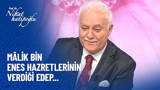 Mâlik bin Enes hazretlerinin verdiği edep - Nihat Hatipoğlu Sorularınızı Cevaplıyor 431.  Resimi