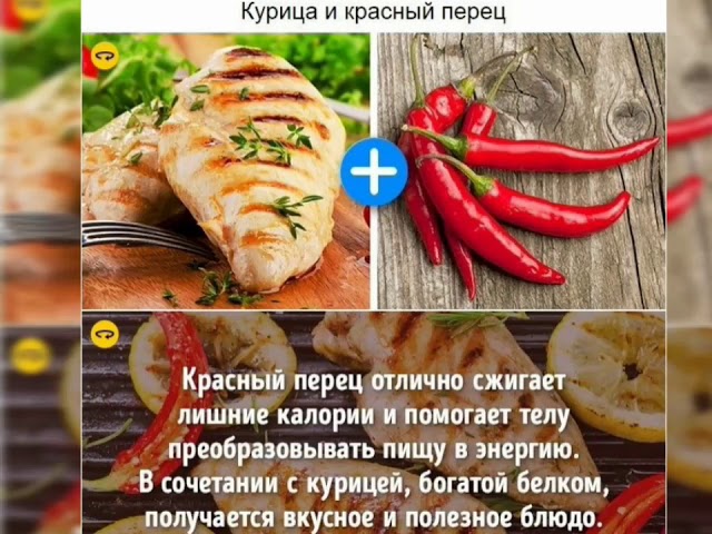 СОЧЕТАНИЕ ПРОДУКТОВ КОТОРЫЕ ПОМОГУТ ПОХУДЕТЬ