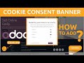 Odoo Cookie Consent Banner | How to implement cookies banner on Odoo website