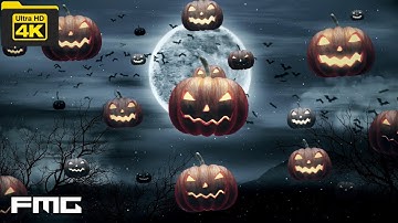 4K Video | 4k halloween pumpkins #74 | No Copyright Loop Video | No Copyright Stock Video