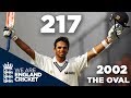 Rahul dravid hits 217 at the oval  england v india 2002  highlights