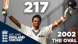 Rahul Dravid Hits 217 at The Oval | England v India 2002  Highlights