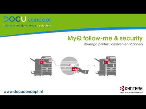 DOCUconcept MyQ follow-me & security - kopiëren uitgebreid en scan naar collega