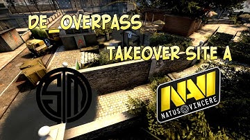 CS:GO Tactics de_overpass Takeover site A (TSM vs Na