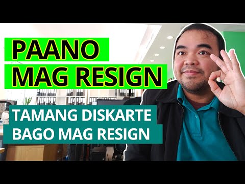 VLOG #5 - Paano Mag Resign? - Tamang Diskarte sa pag re-resign | Malupet na diskarte sa pag resign