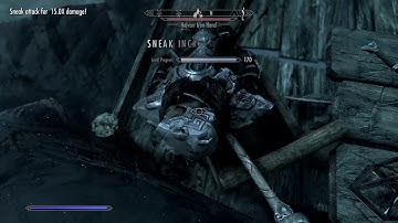 Skyrim - How to level up your pickpocket & your sneak skill