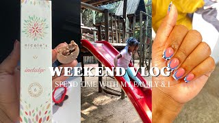 Weekend Vlog ✨Wholesome family quality bonding time, Bounce Inc, lunch @Safari Restaurant, New nails