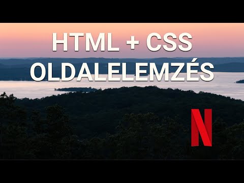 HTML és CSS weboldal elemzése - PKflix projekt