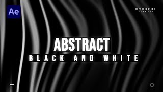 Black and White Background in After Effects - After Effects Tutorial