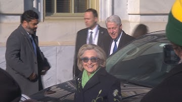 VIDEO | Bill and Hillary Clinton arrive at the U.S. Capitol for President-Elect Trump
