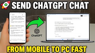 How to Transfer ChatGPT Chat from Android to Windows | Quick Share Trick