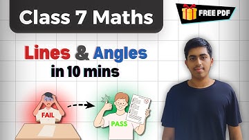 Chapter 5 Lines & Angles | Class 7 Maths | Rapid Revision