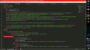 Thêm, sửa, xóa thông tin nhân viên trong laravel.