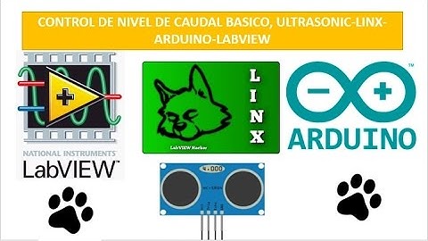 Control de Nivel de caudal Basico Usando Sensor Ultrasonico Arduino Labview Utilizando Linx